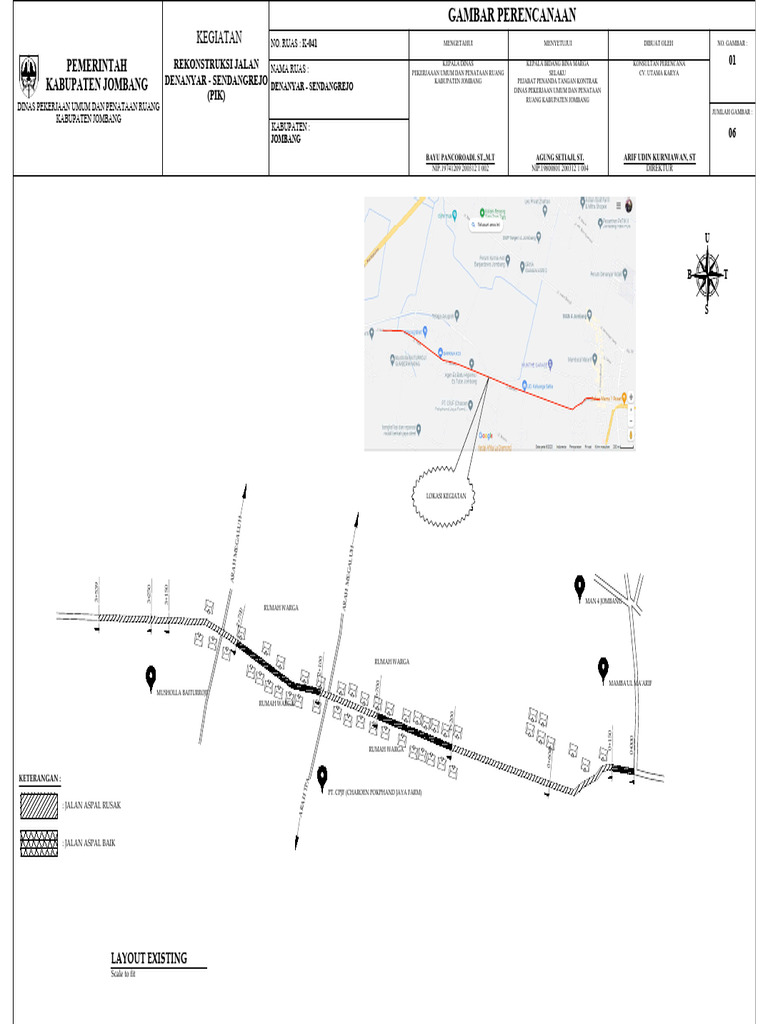 Rekonstruksi Jalan Denanyar-Sendangrejo | PDF