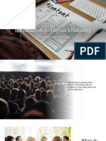 Digital Marketing Introductory Lecture