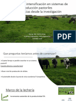 El Proceso de Intensificación en Sistemas de Producción Pastoriles