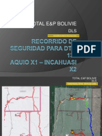 Recorrido de Seguridad para El DTM Del RIG-134 de DLS (Desde Aquio X-1 Hasta Incahuasi X-2