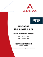 MiCOM P220 & P225 Relay Overview | PDF | Relay | Electromagnetic ...