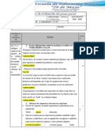 Evaluación 9EGB Lengua y Literatura