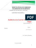Auditoria en La Cuenta Inventarios Seps