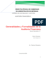 Kevin Herrera - Formalidades en La Auditoría Financiera