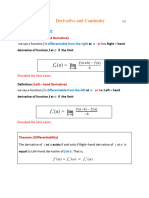 Lecture-9, Derivative and Continuity, Cal-1