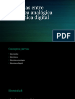 Diferencias Entre Electrónica Analógica y Electrónica Digital