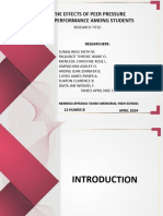Examining The Effects of Peer Pressure On Academic Performance Among Students