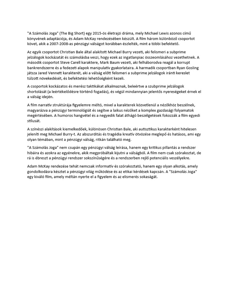 A Számolás Joga Pdf