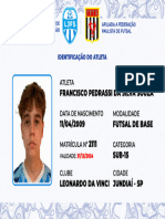 Carteirinha - Sub15 - Francisco Pedrassi