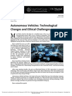 Autonomous Vehicles Technological Changes and Ethical Challenges