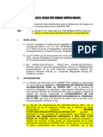 INFORME # Solicitud de Nota Modificatoria para La Adquisición de Equipos de Aire Acondicionado