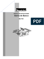 Manual Sierra de Banco MLT-100