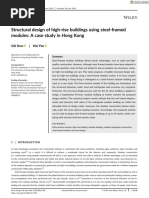 Structural Design of High-Rise Buildings Using Steel-Framed Modules - A Case Study in Hong Kong