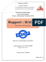Rapport HACCP