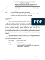 Undangan Pembukaan PBK Tahap 3, Penandatanganan MoU Serta Peresmian Gedung BBPVP Semarang - Sign