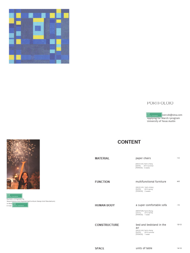 Architecture Portfolio7 | PDF | Furniture | Chair