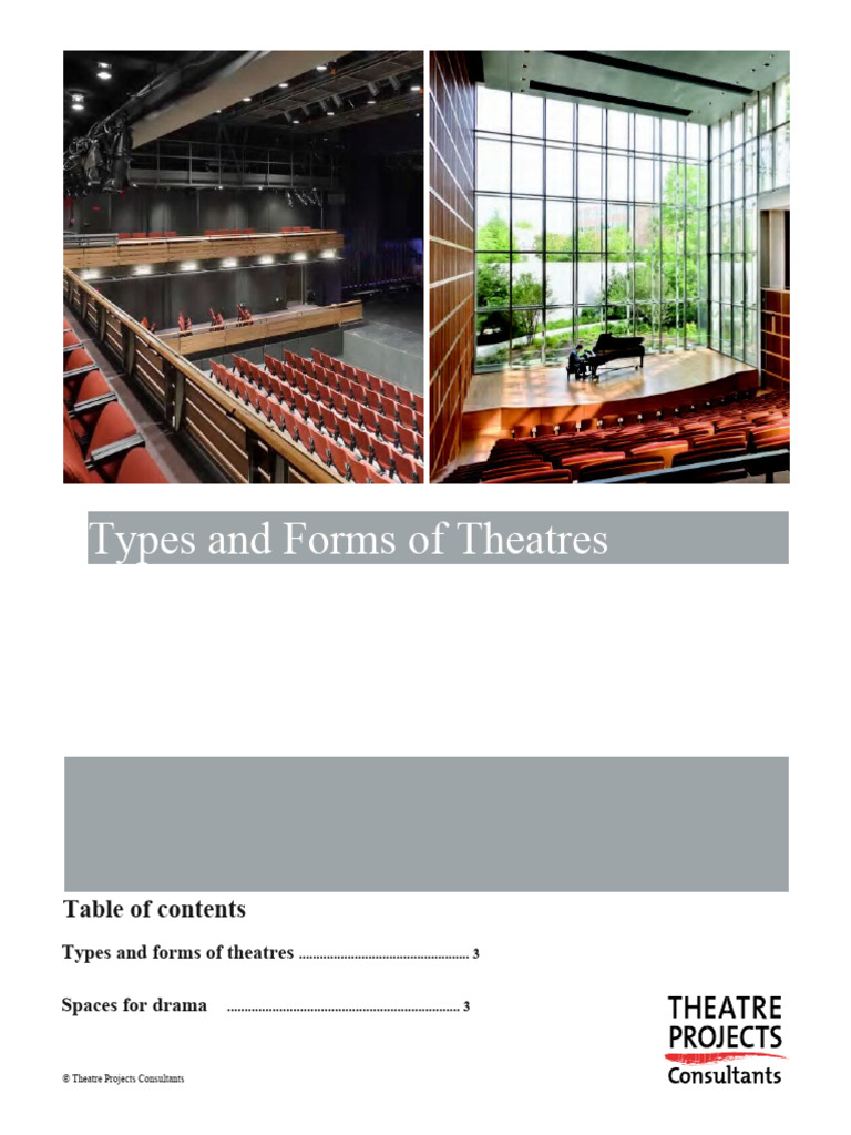 Types of Theatres and Performance Spaces | PDF | Concert | Theatre