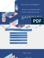 Duy Tan University: 3.1.2. Hệ thống thông tin quản lý (Managament Information System - Mis)