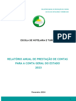 Relatório Anual de Prestação de Contas - ESHOTUR 2023