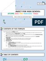 Science Subject For High School - 10th Grade - Atoms and The Periodic Table by Slidesgo