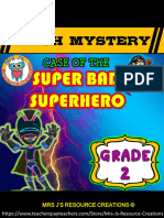 Math Mystery - GRADE 2 - Case of The Super Bad Superhero