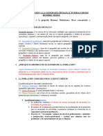 Tema 3 - Introducción A La Geografía Humana e Interacciones Hombre-Medio