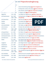 Almanca Verben Mit Präpositionalergänzung PDF