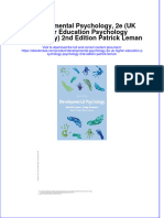 Free download Developmental Psychology 2E Uk Higher Education Psychology Psychology 2Nd Edition Patrick Leman full chapter pdf epub