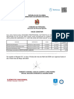 Republica de Colombia Ministerio de Defensa Nacional: Hace Constar