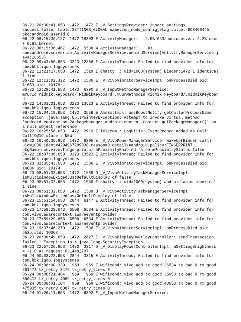 Log | PDF | System Software | Software
