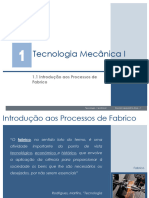 New - TMI Apresentacao Aula 1 Processos Fabrico