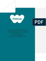 Politica Privacidad y Proteccioon de Datos Personales Americas Espanol