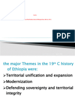 Unit 6 The Formation of The Modern State of Ethiopia From 1855 To