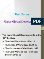 Unit 7- Major Global Developments