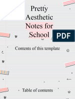 Pretty Aesthetic Notes For School - by Slidesgo