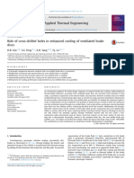 Role of Cross-Drilled Holes in Enhanced Cooling of Ventilated Brake Discs