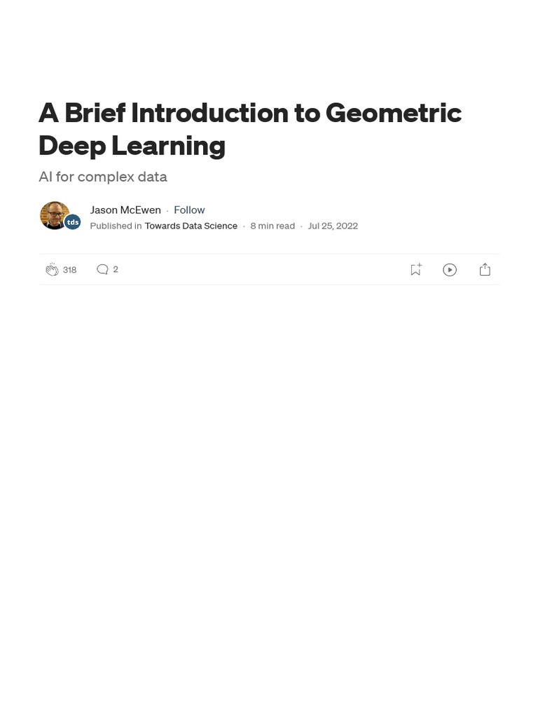 A Brief Introduction To Geometric Deep Learning - by Jason McEwen ...