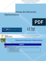 Tema10. Sistemas de Fabricación - Mantenimiento