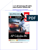Free Download 5 Steps To A 5 Ap Calculus BC 2023 Elite Student Edition William Ma Full Chapter PDF