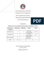 Impacto en La Economía Nacional Por La Pandemia Covid 19