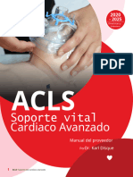 ACLS Soporte Vital Cardíaco Avanzado. Manual Del Proveedor