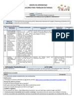 23-04 Sesión de Aprendizaje Valores para Trabajar en Familia