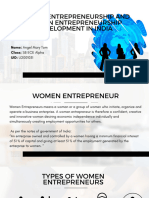 Women Entrepreneurship - Angel Mary Tom 