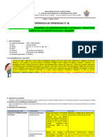 EXPERIENCIA DE APENDIZAJE #05 4to Año