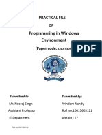 Practical of Windows File