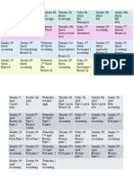 March Revision Timetable A Level