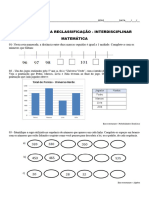 Prova Reclassificação Matematica Interdisciplinar