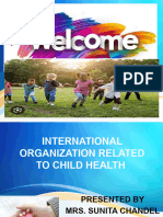 International Organization Related To Child Health - New