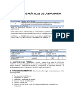 Practica #3 Resistencia Electrica de Conductor Usando Puente de Kelvin