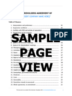 A3 Shareholders Agreement Sample